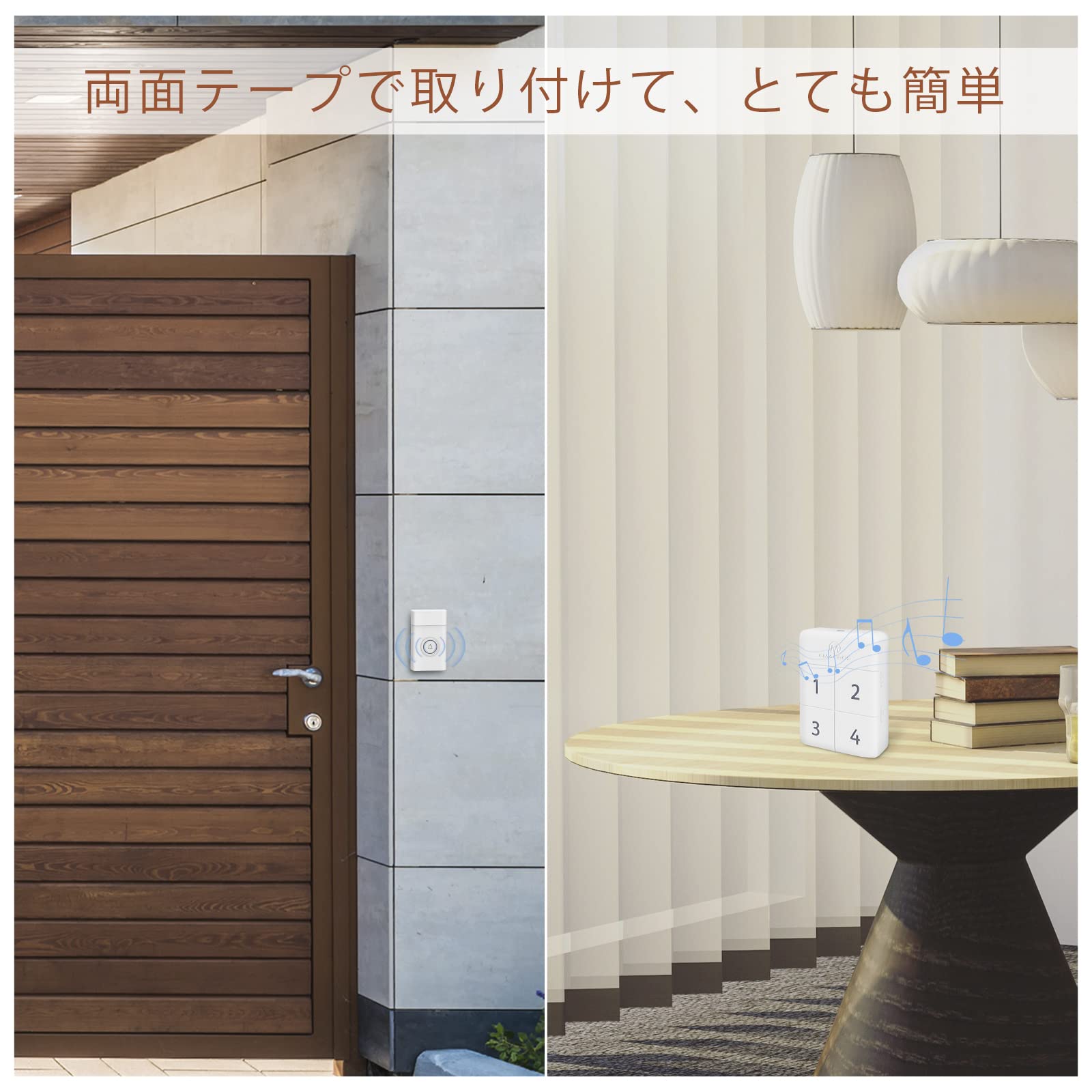 Amazon.co.jp: eMACROS玄関チャイム ワイヤレスチャイム 呼び鈴 ドア Amazon.co.jp: eMACROS玄関チャイム ワイヤレスチャイム 呼び鈴 ドア